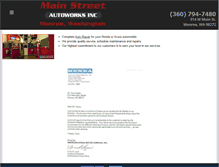 Tablet Screenshot of mainstreetautoworks.com